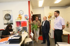 Visite de la pépinière d'entreprises de Rueil