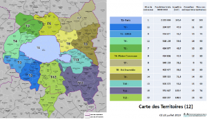 Carte des territoires de la Métropole du Grand Paris